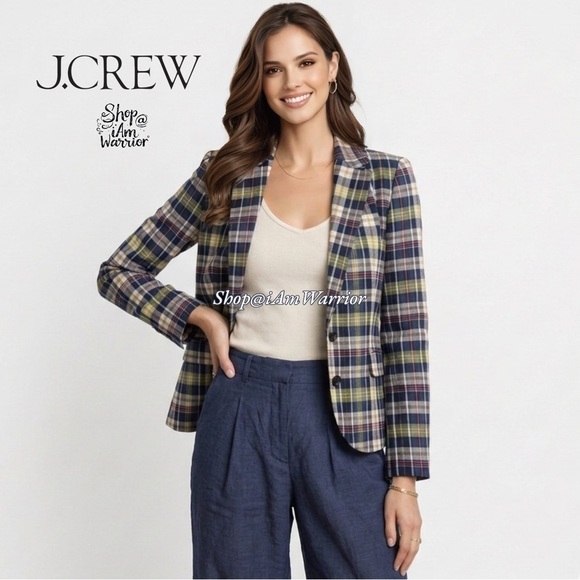 J.Crew rare madras plaid cotton schoolboy blazer *shop@iamwarrior